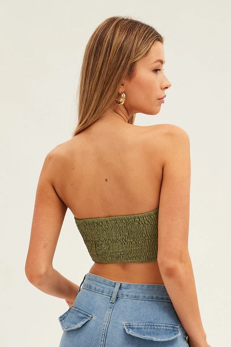Green Lace Up Corset Top sold by Ally Fashion product image thumbnail 5