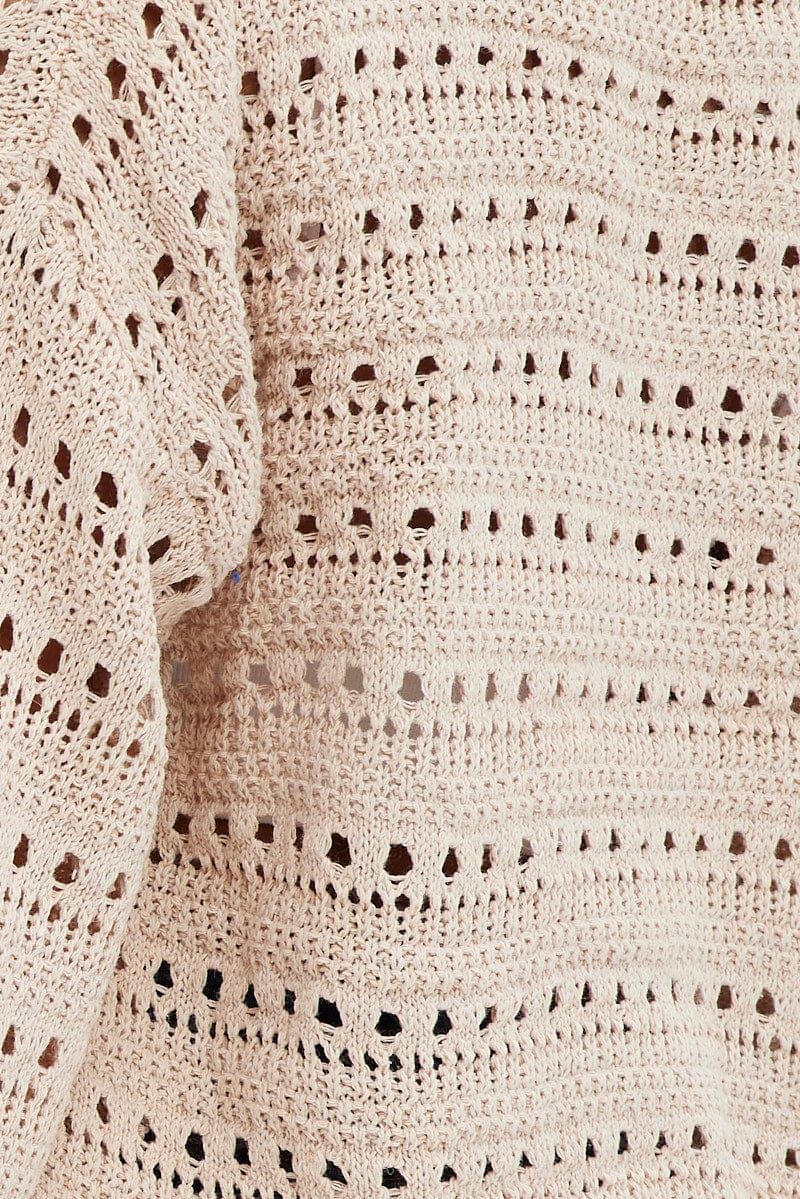 Beige Oversized Cardigan sold by Ally Fashion product image thumbnail 6