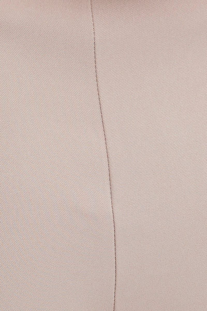 Beige Wide Leg Pants High Rise sold by Ally Fashion product image thumbnail 6