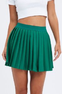 Green Mini Skirt Tennis High Rise sold by Ally Fashion