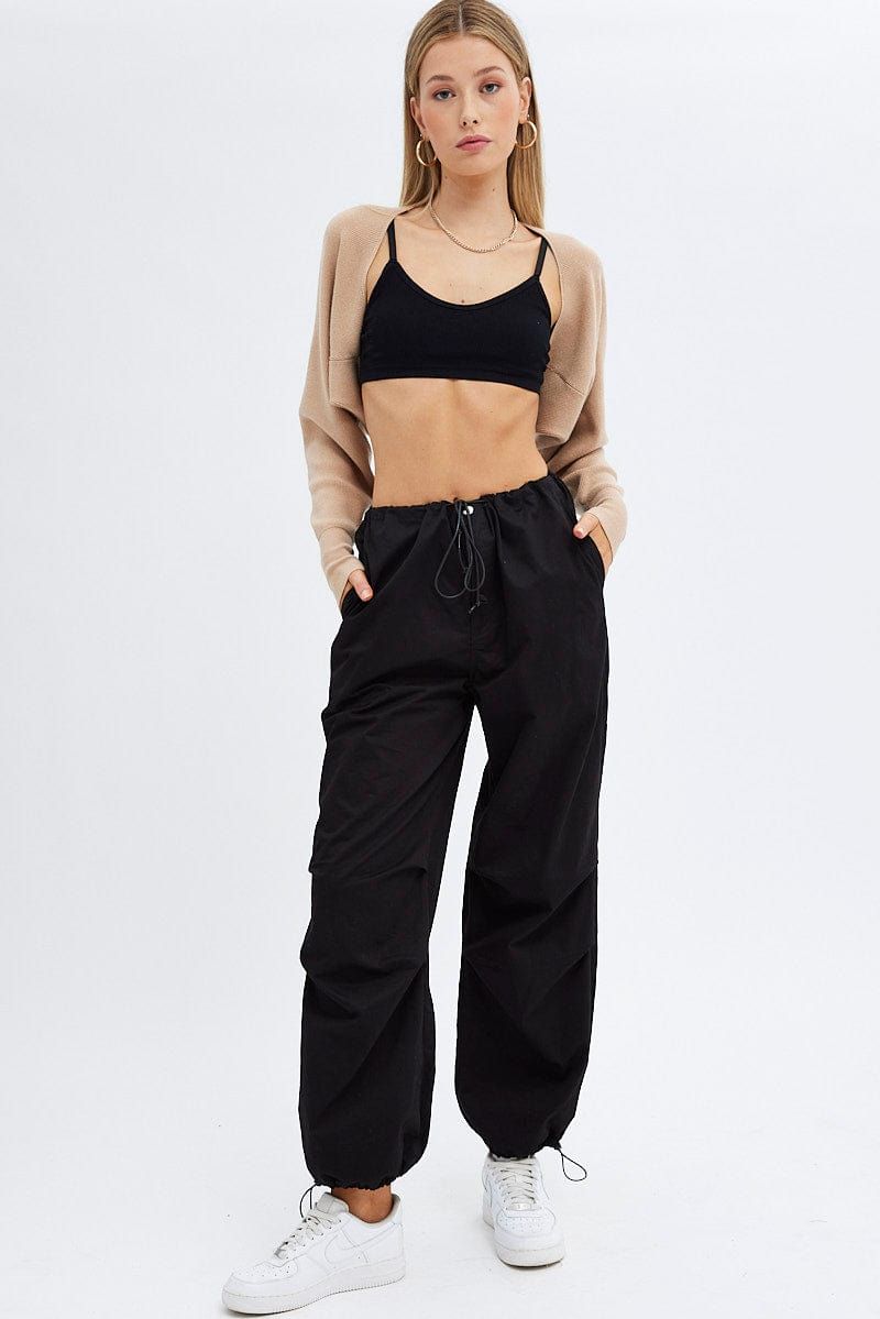 Beige Knit Shrug sold by Ally Fashion product image thumbnail 2