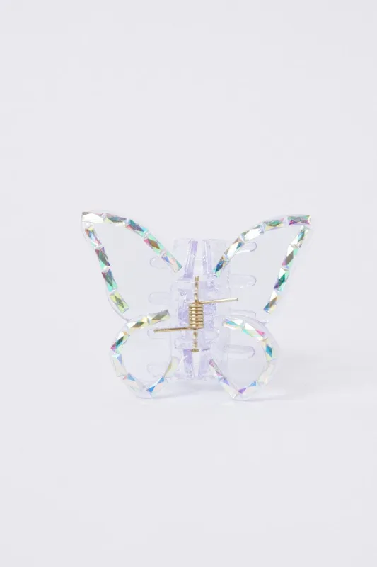 Purple Butterfly Claw Clip sold by Ally Fashion