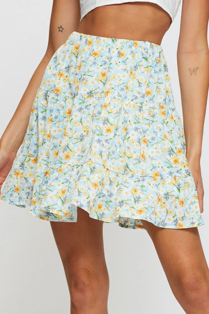 Print Flare Skirt Mini High Rise sold by Ally Fashion product image thumbnail 2