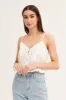 White Lace Cami Button Front sold by Ally Fashion