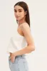 White Lace Cami Button Front sold by Ally Fashion