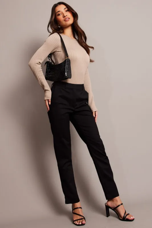 Black Slim Fit Pants Workwear sold by Ally Fashion