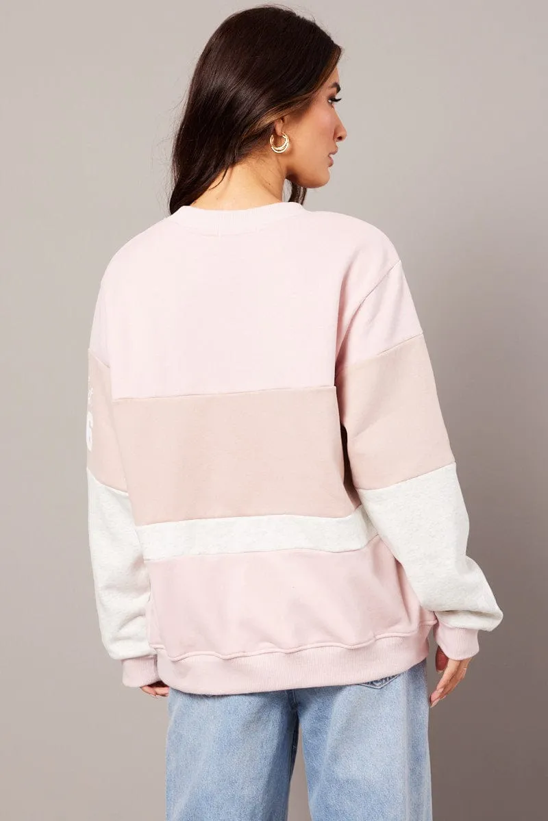 Pink Graphic Sweater Long Sleeve sold by Ally Fashion product image thumbnail 5