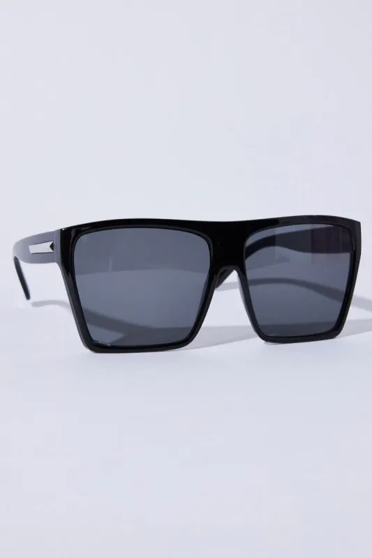 Grey Animal Print Oversized Square Sunglasses sold by Ally Fashion
