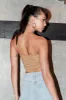 Beige Front Tie Corset Top sold by Ally Fashion