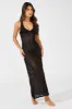 Black Crochet Beach Maxi Dress sold by Ally Fashion