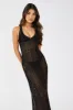 Black Crochet Beach Maxi Dress sold by Ally Fashion