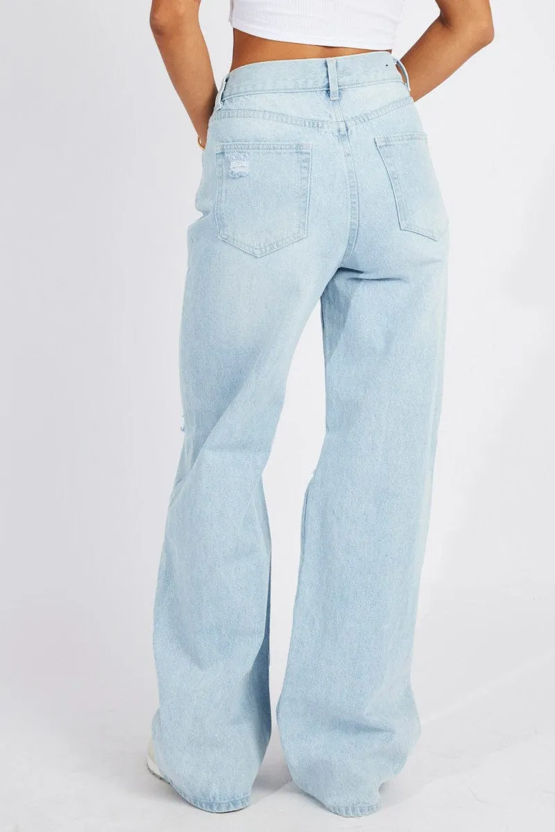 Denim Wide Leg Jean High Rise sold by Ally Fashion product image thumbnail 5