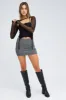 Black Garter Corset Shrug Long Sleeve Mesh sold by Ally Fashion