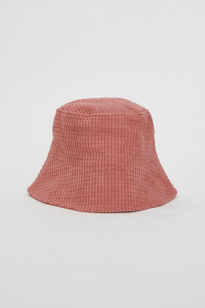 Pink Corduroy Bucket Hat sold by Ally Fashion product image thumbnail 2