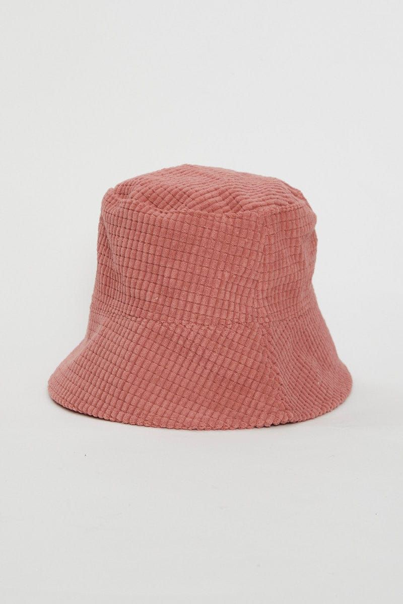 Pink Corduroy Bucket Hat sold by Ally Fashion product image thumbnail 3