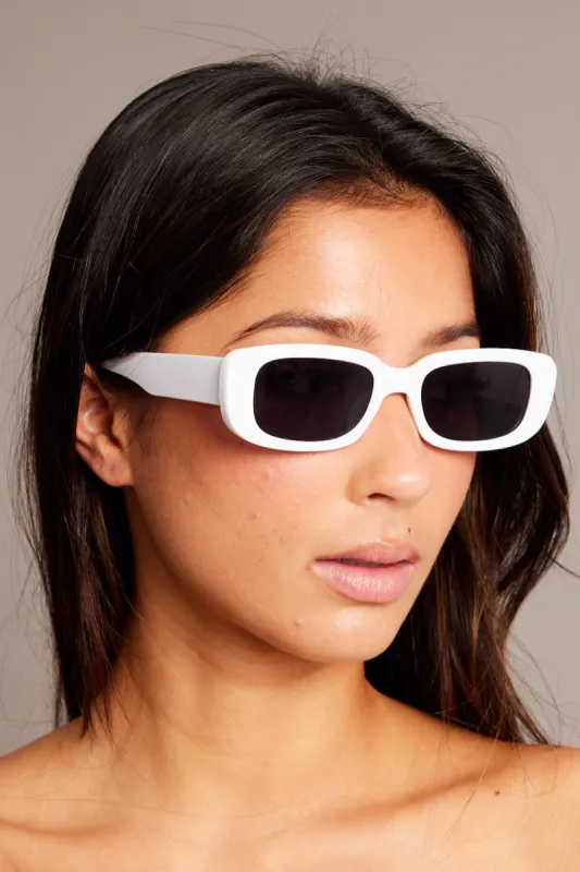 White Squared Sunglasses sold by Ally Fashion
