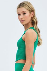 Green Tank Top Sleeveless Seamless sold by Ally Fashion