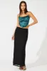 Black Maxi Skirt High Rise Mesh sold by Ally Fashion
