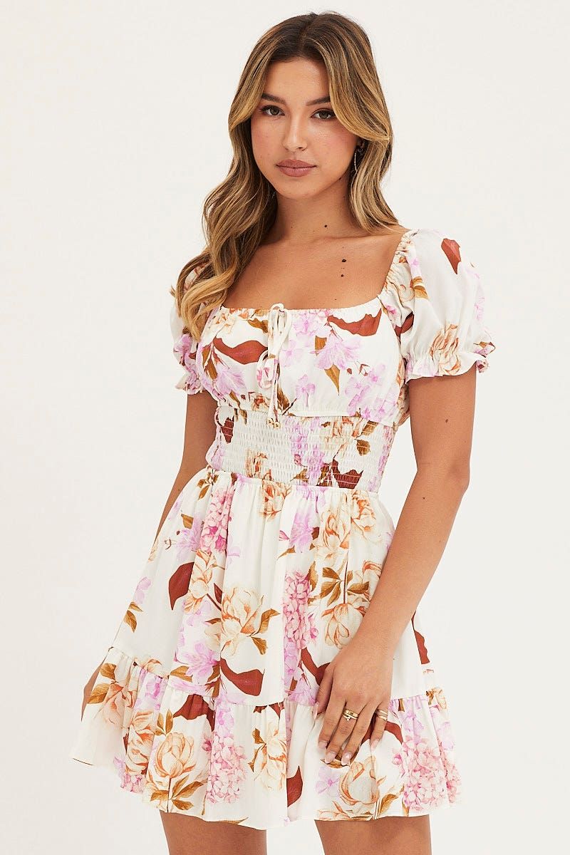 Print Mini Dress Short Sleeve Evening sold by Ally Fashion product image thumbnail 3