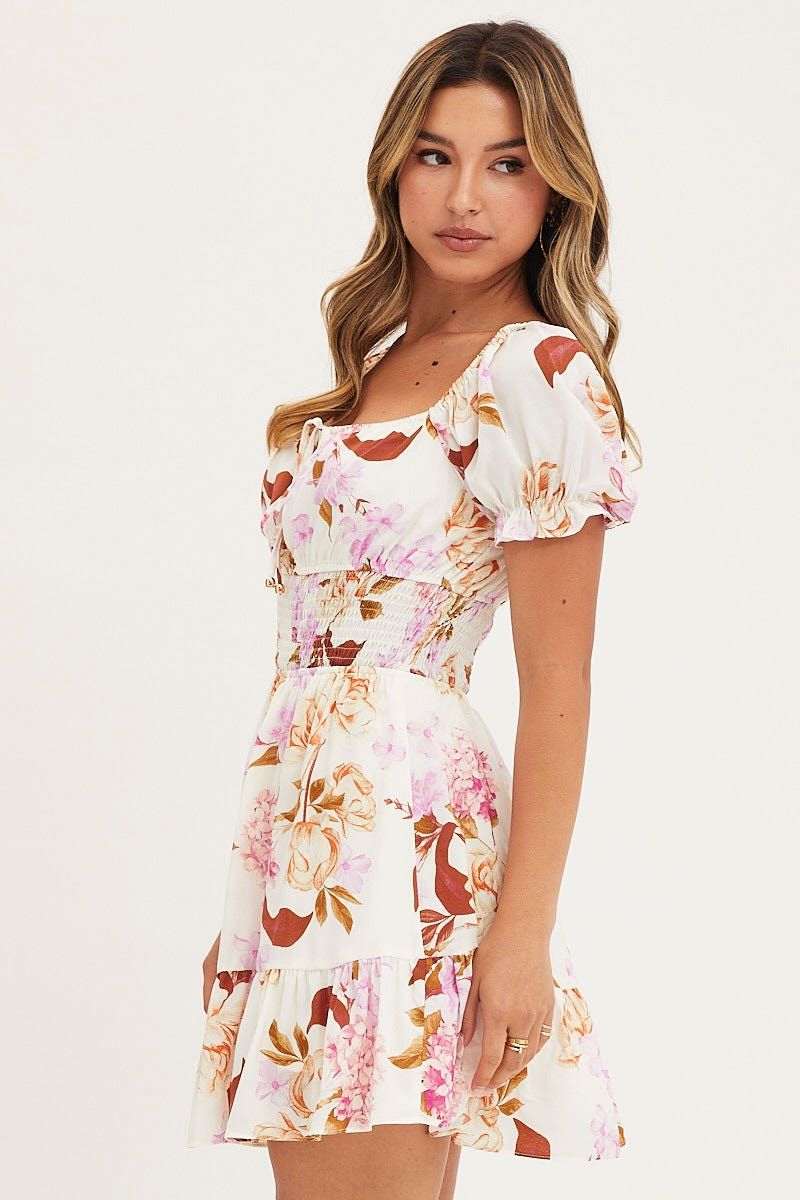 Print Mini Dress Short Sleeve Evening sold by Ally Fashion product image thumbnail 4