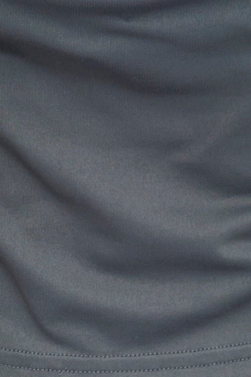 Grey Supersoft Top Short Sleeve Backless sold by Ally Fashion product image thumbnail 6