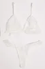 White Ruffles Mesh Lingerie Set sold by Ally Fashion