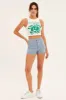 Blue Denim Shorts High Rise Skinny sold by Ally Fashion