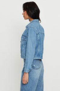 Blue Demin Jacket Long Sleeve sold by Ally Fashion