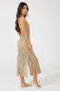 Beige Crochet Beach Maxi Dress sold by Ally Fashion