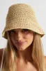 Beige Straw Bucket Hat sold by Ally Fashion