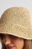 Beige Straw Bucket Hat sold by Ally Fashion