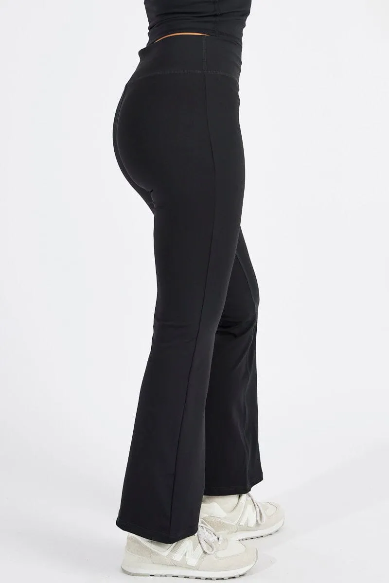 Black Flare Pants High Rise Supersoft Leggings sold by Ally Fashion
