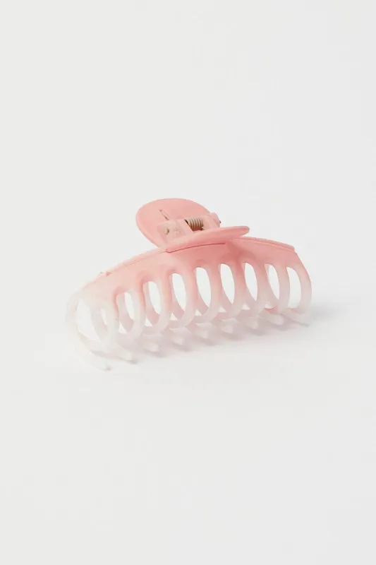 Pink Classic Hair Claw Clip sold by Ally Fashion