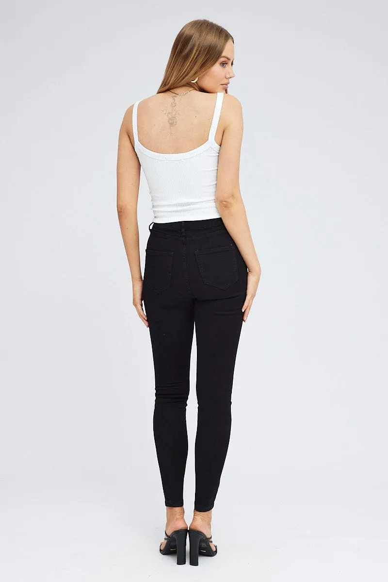 Black Skinny Jeans sold by Ally Fashion product image thumbnail 5