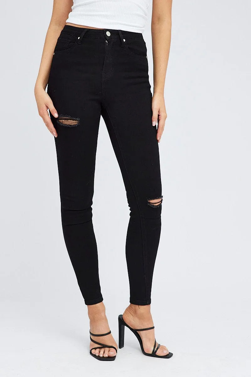 Black Skinny Jeans sold by Ally Fashion product image thumbnail 2