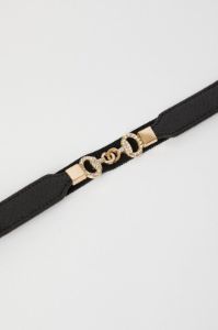Black Diamante Metal Elastic Belt sold by Ally Fashion