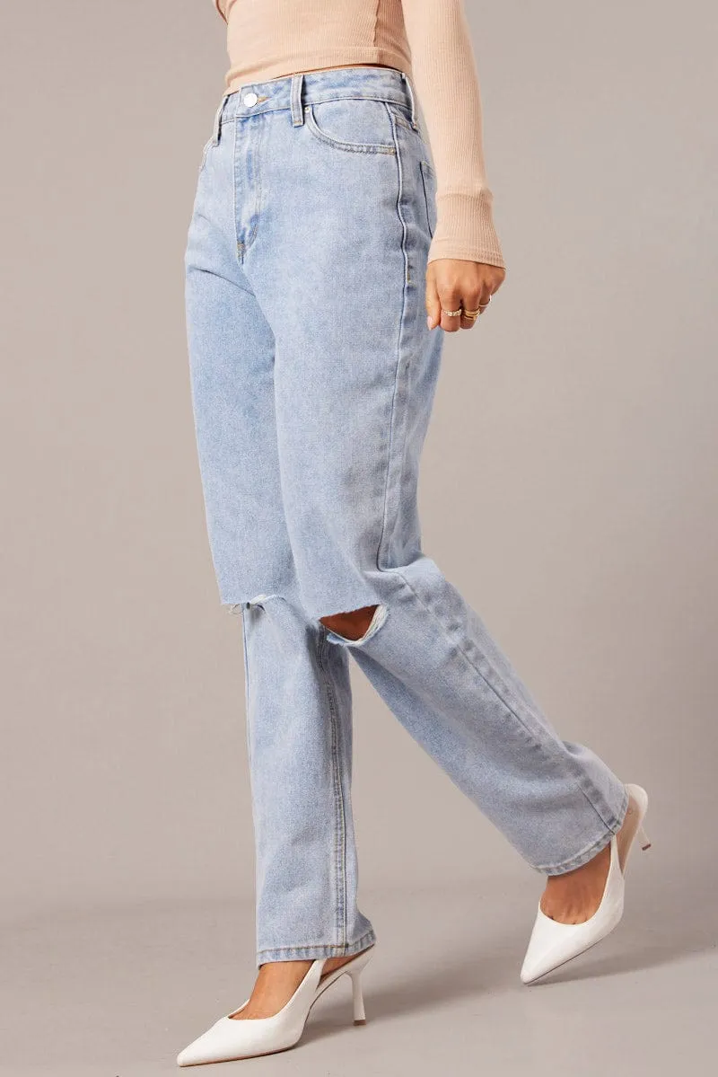 Denim Boyfriend Jean High Rise sold by Ally Fashion