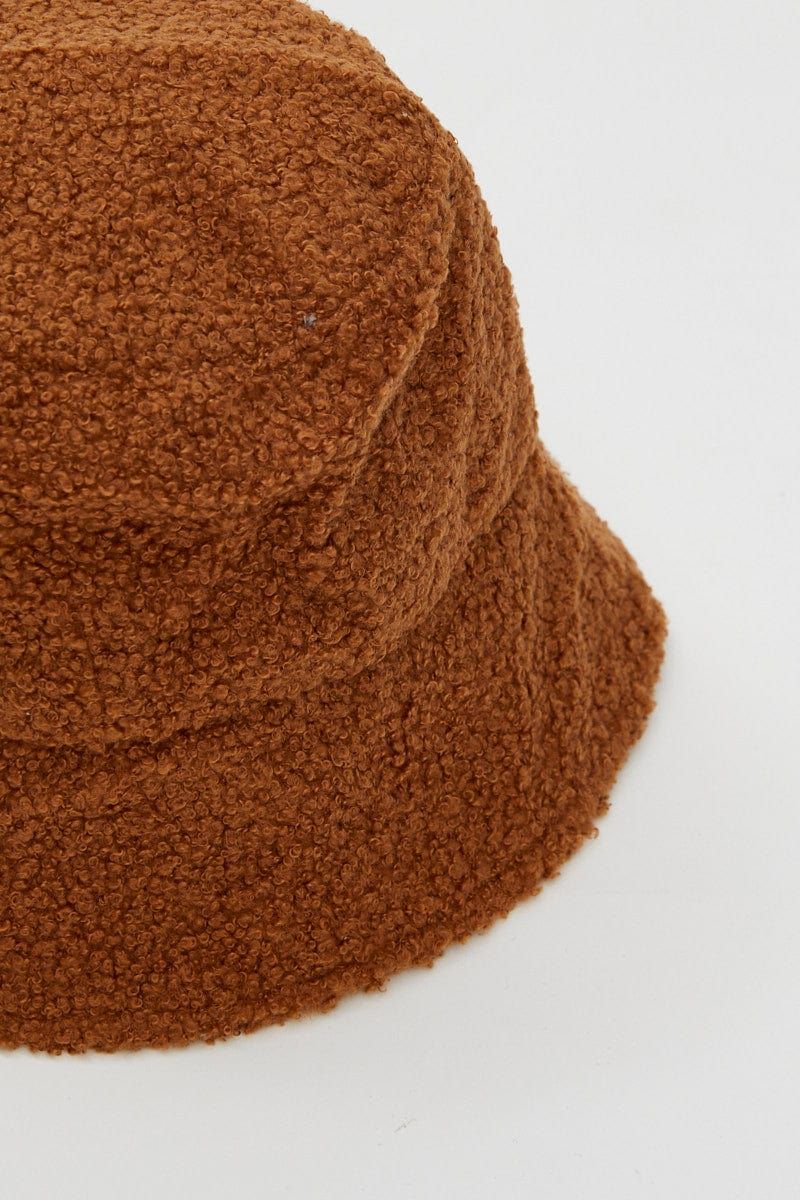 Brown Fuzzy Bucket Hat sold by Ally Fashion product image thumbnail 3