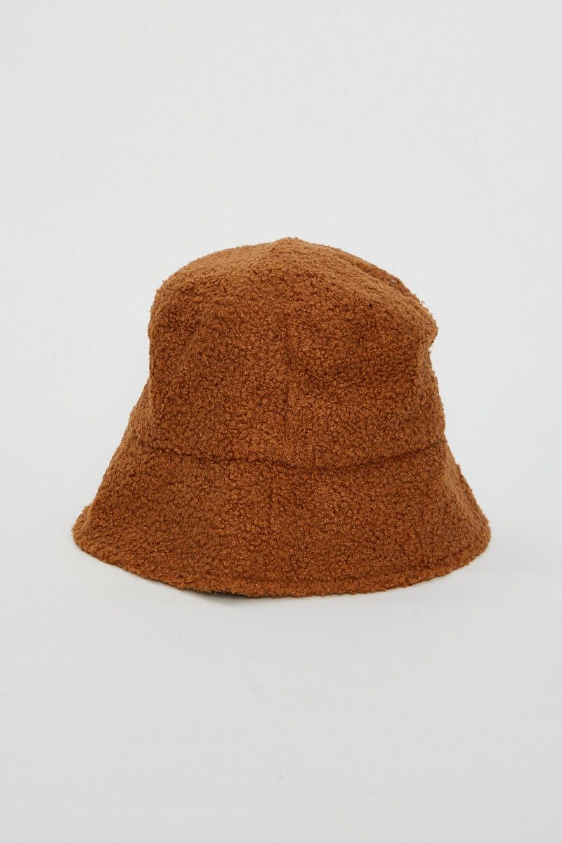 Brown Fuzzy Bucket Hat sold by Ally Fashion product image thumbnail 2