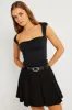 Black Top Sleeveless Sweetheart Neck Supersoft sold by Ally Fashion