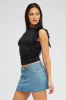 Blue Denim Skirt Mini Low Rise sold by Ally Fashion