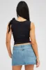 Blue Denim Skirt Mini Low Rise sold by Ally Fashion