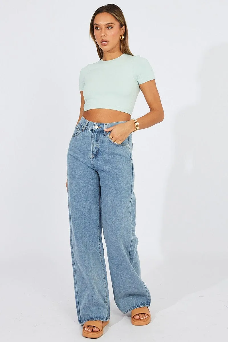 Denim Baggy Denim Jeans Mid Rise sold by Ally Fashion product image thumbnail 2