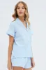Multi Stripe Stripe Pyjama Piping Button Pj Set sold by Ally Fashion