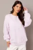 Purple Graphic Sweater Long Sleeve sold by Ally Fashion