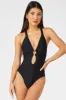 Black Ring Decor One Piece Swimsuit sold by Ally Fashion