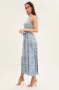 Blue Floral Halter Neck Floral Maxi Dress sold by Ally Fashion