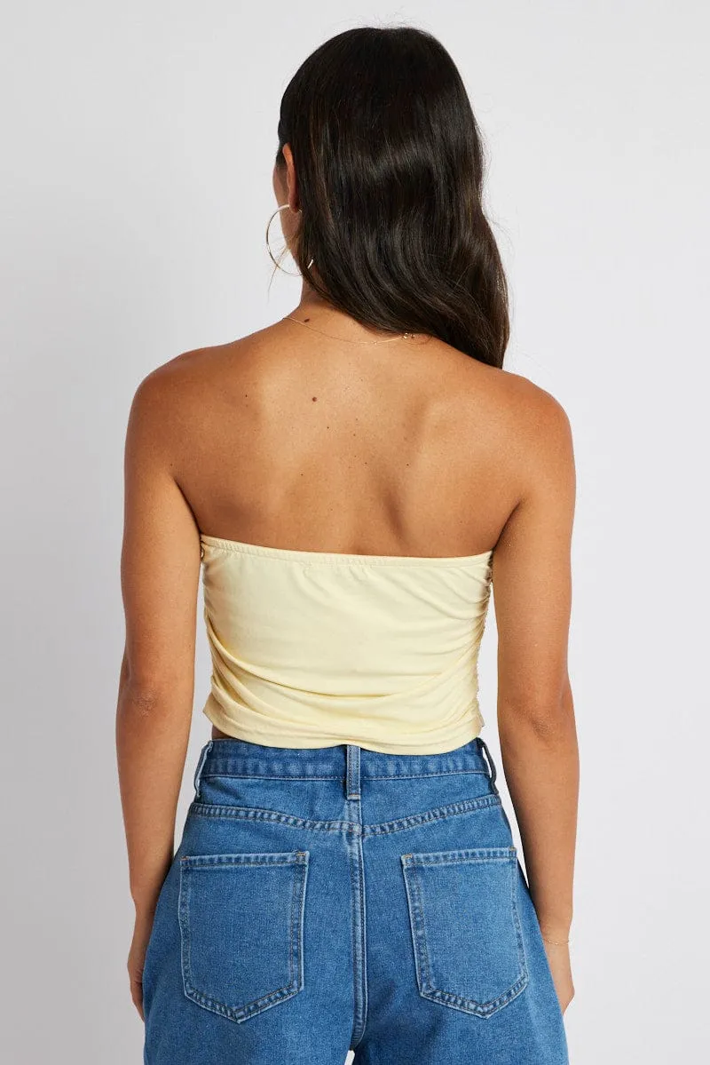 Yellow Bandeau Top sold by Ally Fashion product image thumbnail 5
