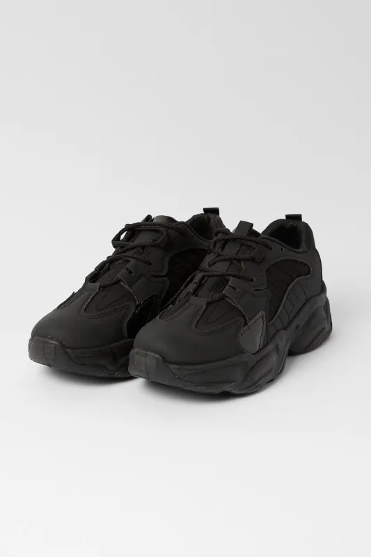 Black Chunky Sneakers Trainers sold by Ally Fashion
