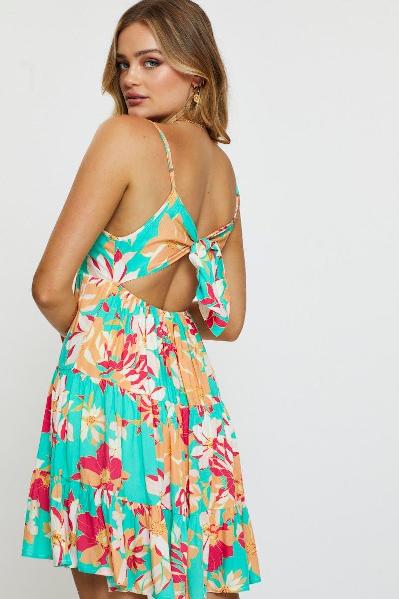 Print Mini Dress Sleeveless sold by Ally Fashion product image thumbnail 2